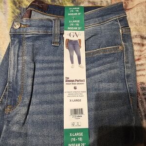 Gloria Vanderbilt Medium Blue High-Rise Skinny Jeans